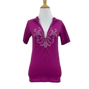 SheBeest Jersey Womens M Medium Cherise Short Sleeve Half Zip Cycling Shirt